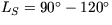 $L_S=90^\circ-120^\circ$