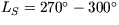 $L_S=270^\circ-300^\circ$