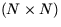 $(N \times N)$